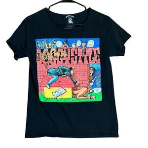 Vintage Death Row Records Womens Shirt Black Snoop Dogg Doggy Style Small